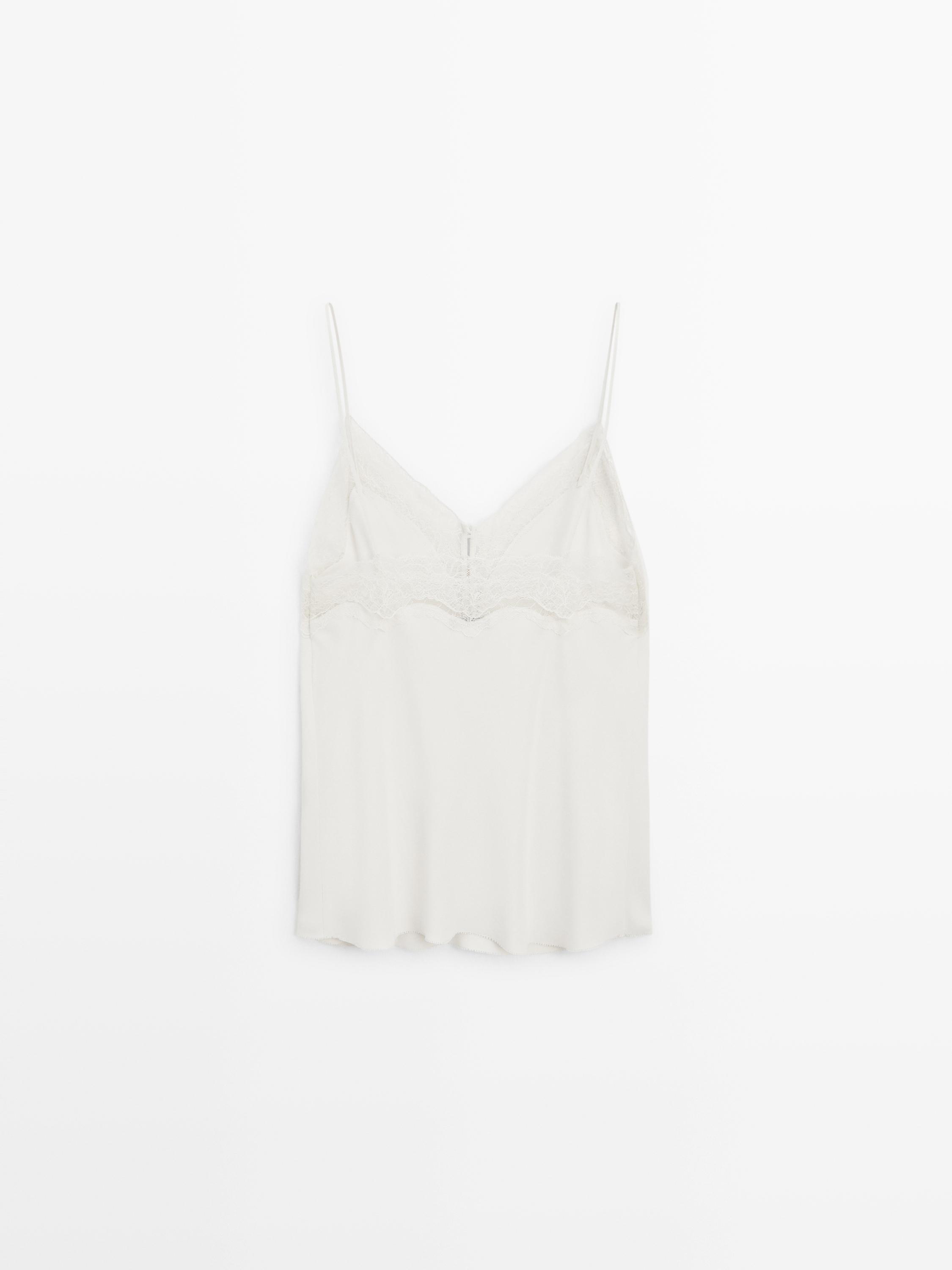 Camisole top with buttons